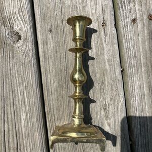 Elegant Brass Candlestick Holder